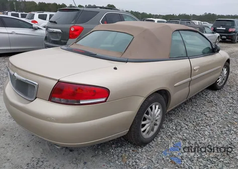 2001 Chrysler Sebring Lxi z USA, uszkodzony, nr VIN 1C3EL55U31N663416